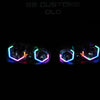 Volkswagen Golf MK4/Jetta diamond Hex Halos Custom LED Headlights