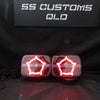 7x5 Mini Bi-LED Projector Custom Headlights - Hearts