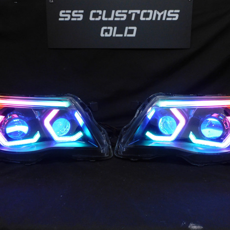 Custom LED car lights at SS Customs QLD