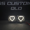 7x5 Mini Bi-LED Projector Custom Headlights - Hearts