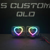 7x5 Mini Bi-LED Projector Custom Headlights - Hearts