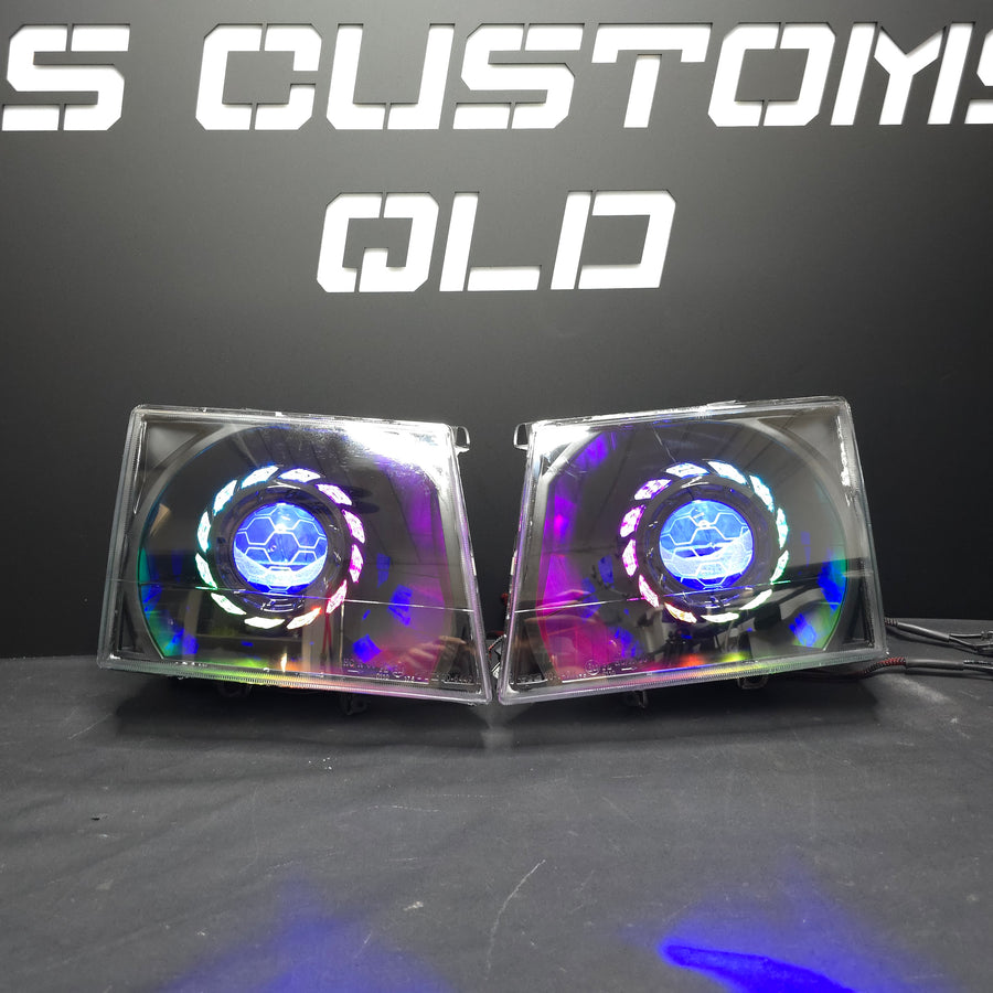 Ford Courier PG - PH 02-06 &  Mazda Bravo UN Series B2500 B2600 custom headlights