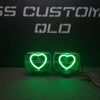 7x5 Mini Bi-LED Projector Custom Headlights - Hearts