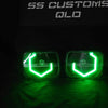 7x5 Mini Bi-LED Projector Custom Headlights - Diamond Hex