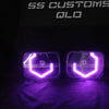 7x5 Mini Bi-LED Projector Custom Headlights - Diamond Hex