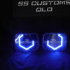 7x5 Mini Bi-LED Projector Custom Headlights - Diamond Hex