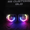 7x5 Mini Bi-LED Projector Custom Headlights - Diamond Hex