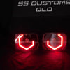 7x5 Mini Bi-LED Projector Custom Headlights - Diamond Hex