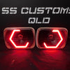 7x5 Mini Bi-LED Projector Custom Headlights - Hex